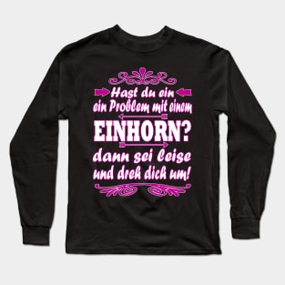 Einhorn Glitzer Pupsendes Plüschtier Mädchen Long Sleeve T-Shirt